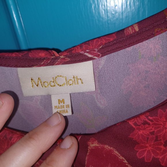 Modcloth Womens Medium Sleeveless Blouse Steampunk Sherlock Holmes - Picture 3 of 5